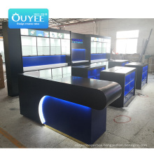 Top Fashion Cellphone  Display Showcase Glass Counter Cell Store Interior Shop Fitout Mobile Phone Shop Design